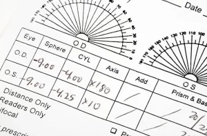 Reading Eyeglass Prescription