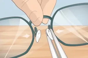 Keep Glasses from Slipping Adjusting Nose Pads